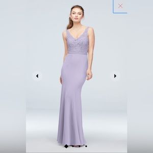 DAVID’S BRIDAL Bridesmaid dress - COLOR - IRIS

STYLE# F19978